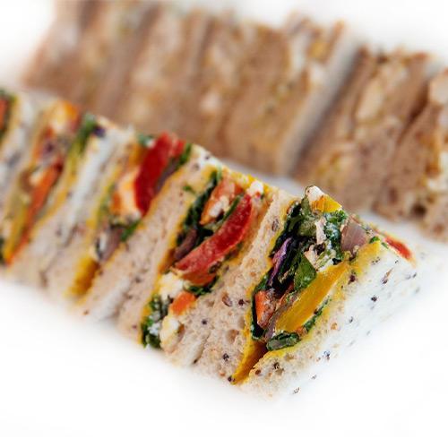 vegetarian sandwich catering menu for wedding or private parties and venues